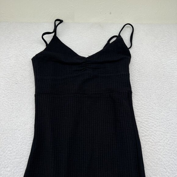 L*SPACE Imogen Terry Dress in Black Small New Womens Midi Coverup - Picture 3 of 8
